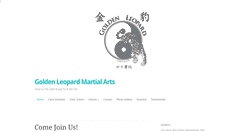 Desktop Screenshot of goldenleopardkungfu.com
