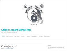 Tablet Screenshot of goldenleopardkungfu.com